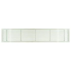 AG20 Series 6 In. X 36 In. Solid Aluminum Fixed Bar Supply/Return Air Vent Grille, White-Gloss