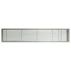 AG20 Series 6 In. X 36 In. Solid Aluminum Fixed Bar Supply/Return Air Vent Grille, Brushed Satin With Right Door