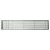 AG20 Series 6 In. X 36 In. Solid Aluminum Fixed Bar Supply/Return Air Vent Grille, Brushed Satin With Left Door