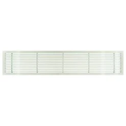 AG20 Series 6 In. X 48 In. Solid Aluminum Fixed Bar Supply/Return Air Vent Grille, White-Gloss