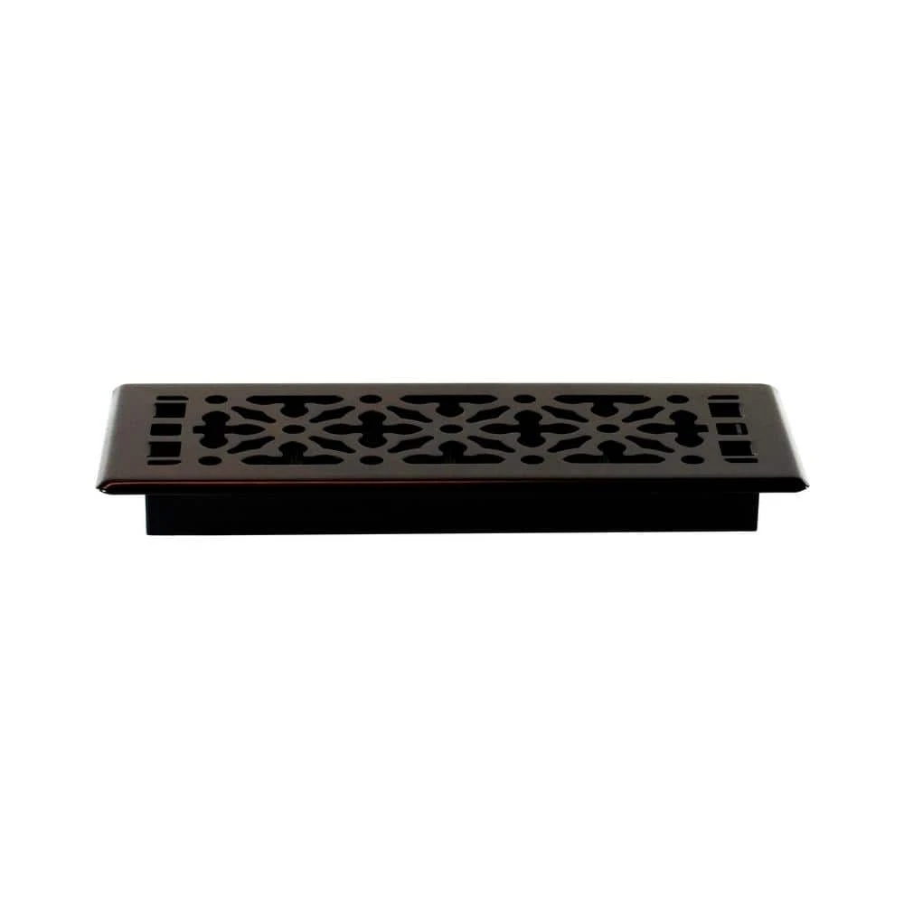 4 In. X 12 In. Steel Floor Register, Oil-Rubbed Bronze 2 4 In. X 12 In. Steel Floor Register, Oil-Rubbed Bronze - Image 2