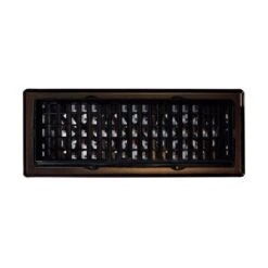 4 In. X 12 In. Steel Floor Register, Oil-Rubbed Bronze 9 4 In. X 12 In. Steel Floor Register, Oil-Rubbed Bronze -Fire Place Store metallics decor grates registers grilles agh412 rb 66 1000