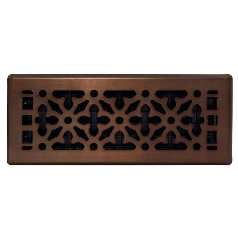 4 In. X 12 In. Steel Floor Register, Oil-Rubbed Bronze 3 4 In. X 12 In. Steel Floor Register, Oil-Rubbed Bronze - Image 3