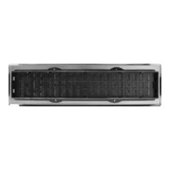 2 In. X 12 In. Steel Brushed Nickel Oriental Design Floor Register -Fire Place Store metallics decor grates registers grilles ajh212 nkl 66 1000