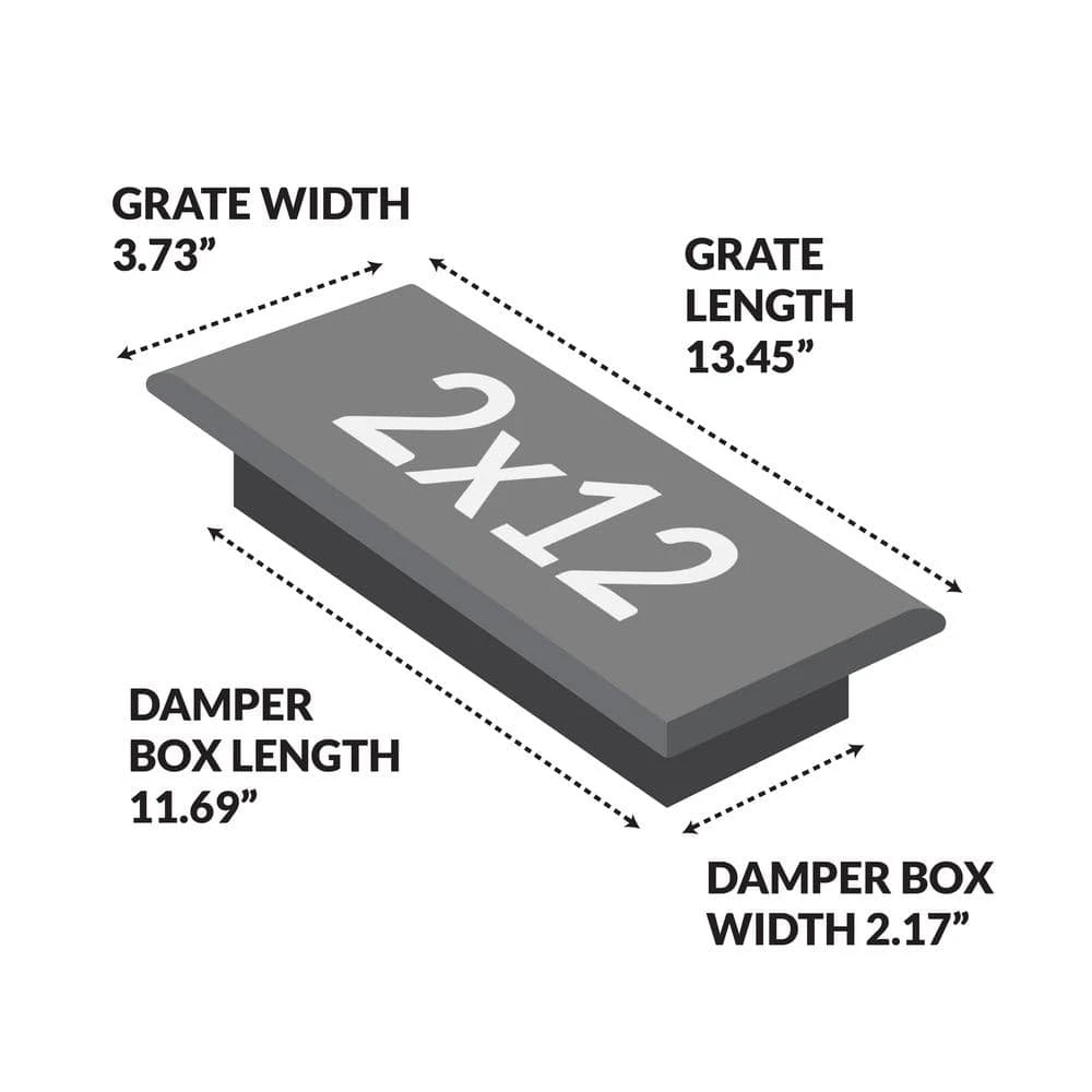 2-1/4 In. X 12 In. Steel Floor Register 5 2-1/4 In. X 12 In. Steel Floor Register - Image 5