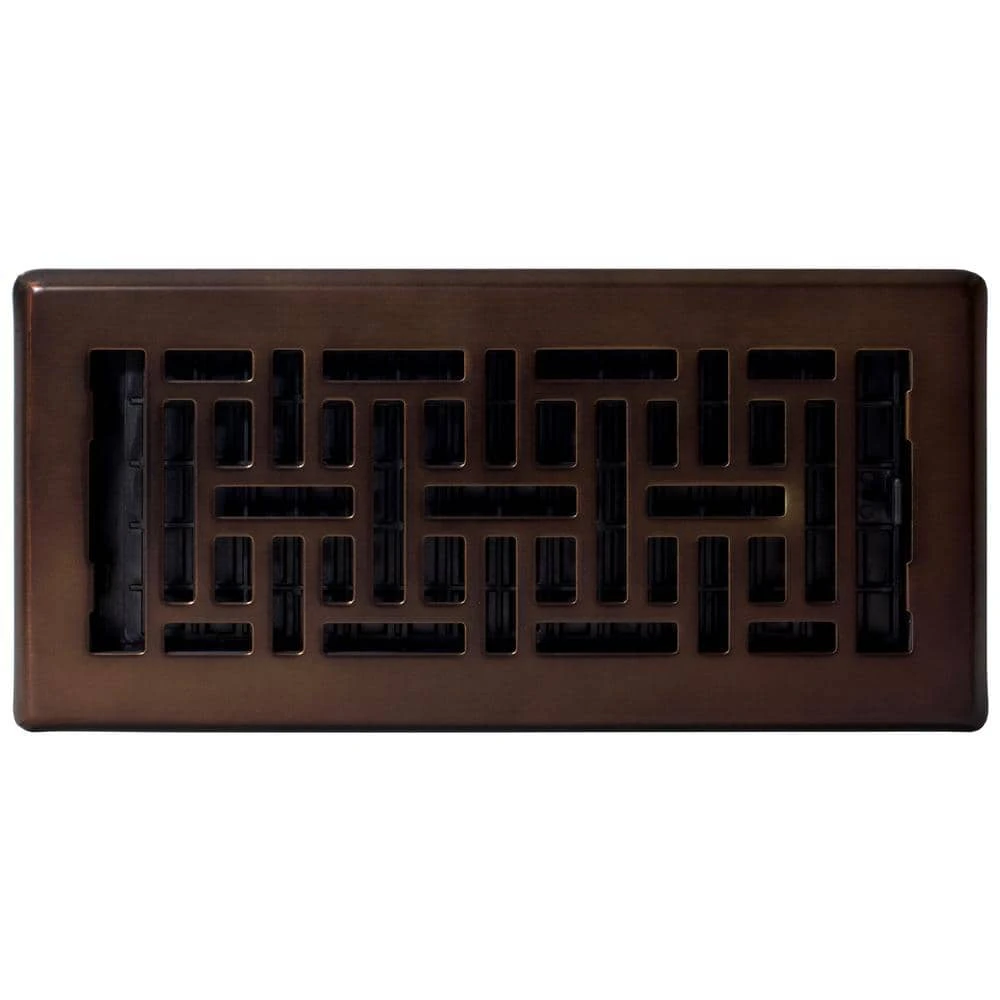 4 In. X 10 In. Steel Floor Register, Oil-Rubbed Bronze 5 4 In. X 10 In. Steel Floor Register, Oil-Rubbed Bronze - Image 5