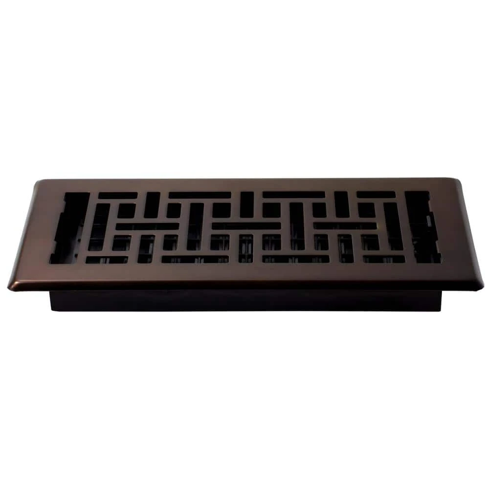 4 In. X 10 In. Steel Floor Register, Oil-Rubbed Bronze 2 4 In. X 10 In. Steel Floor Register, Oil-Rubbed Bronze - Image 2