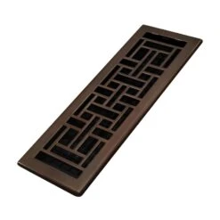 4 In. X 14 In. Oil Rubbed Bronze Steel Oriental Register