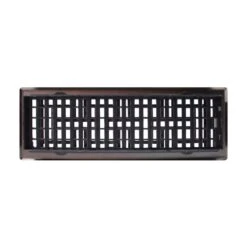 4 In. X 14 In. Oil Rubbed Bronze Steel Oriental Register 14 4 In. X 14 In. Oil Rubbed Bronze Steel Oriental Register -Fire Place Store metallics decor grates registers grilles ajh414 rb 77 1000