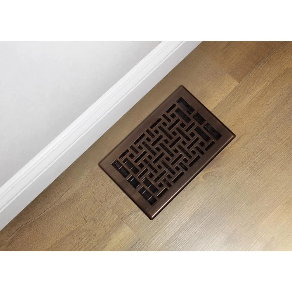 6 In. X 10 In. Oriental Bronze Floor Register 7 6 In. X 10 In. Oriental Bronze Floor Register - Image 7