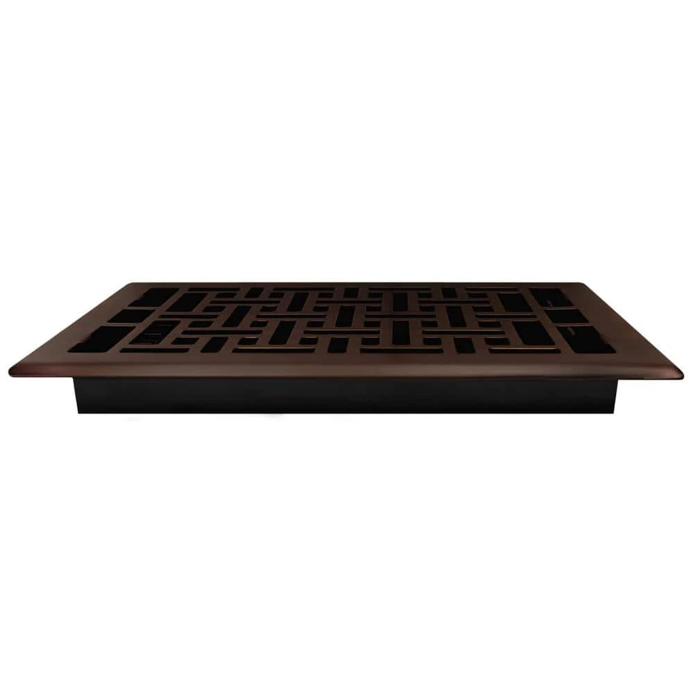 6 In. X 10 In. Oriental Bronze Floor Register 2 6 In. X 10 In. Oriental Bronze Floor Register - Image 2