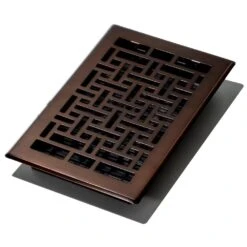 6 In. X 10 In. Oriental Bronze Floor Register