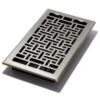 6 In. X 12 In. Oriental Nickel Floor Register