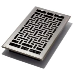 6 In. X 12 In. Oriental Nickel Floor Register