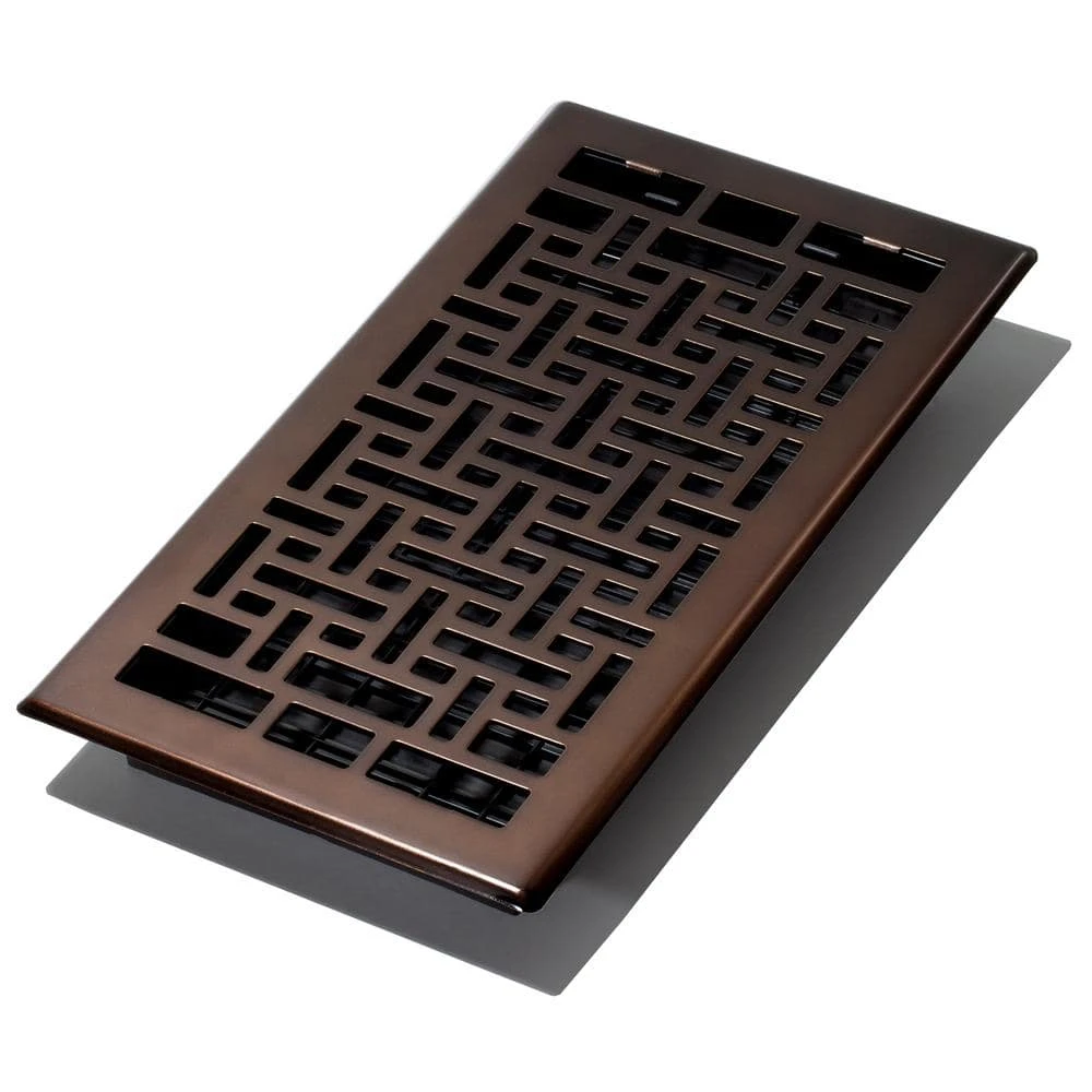6 In. X 12 In. Oriental Bronze Floor Register 1 6 In. X 12 In. Oriental Bronze Floor Register