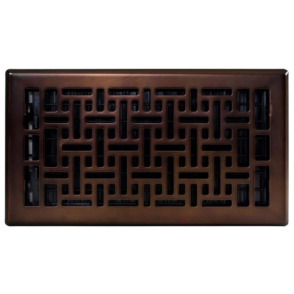 6 In. X 12 In. Oriental Bronze Floor Register 2 6 In. X 12 In. Oriental Bronze Floor Register - Image 2