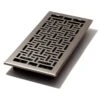 6 In. X 14 In. Oriental Nickel Floor Register