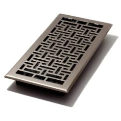 6 In. X 14 In. Oriental Nickel Floor Register