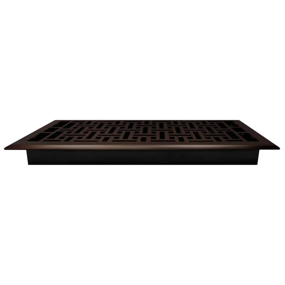6 In. X 14 In. Oriental Bronze Floor Register 2 6 In. X 14 In. Oriental Bronze Floor Register - Image 2