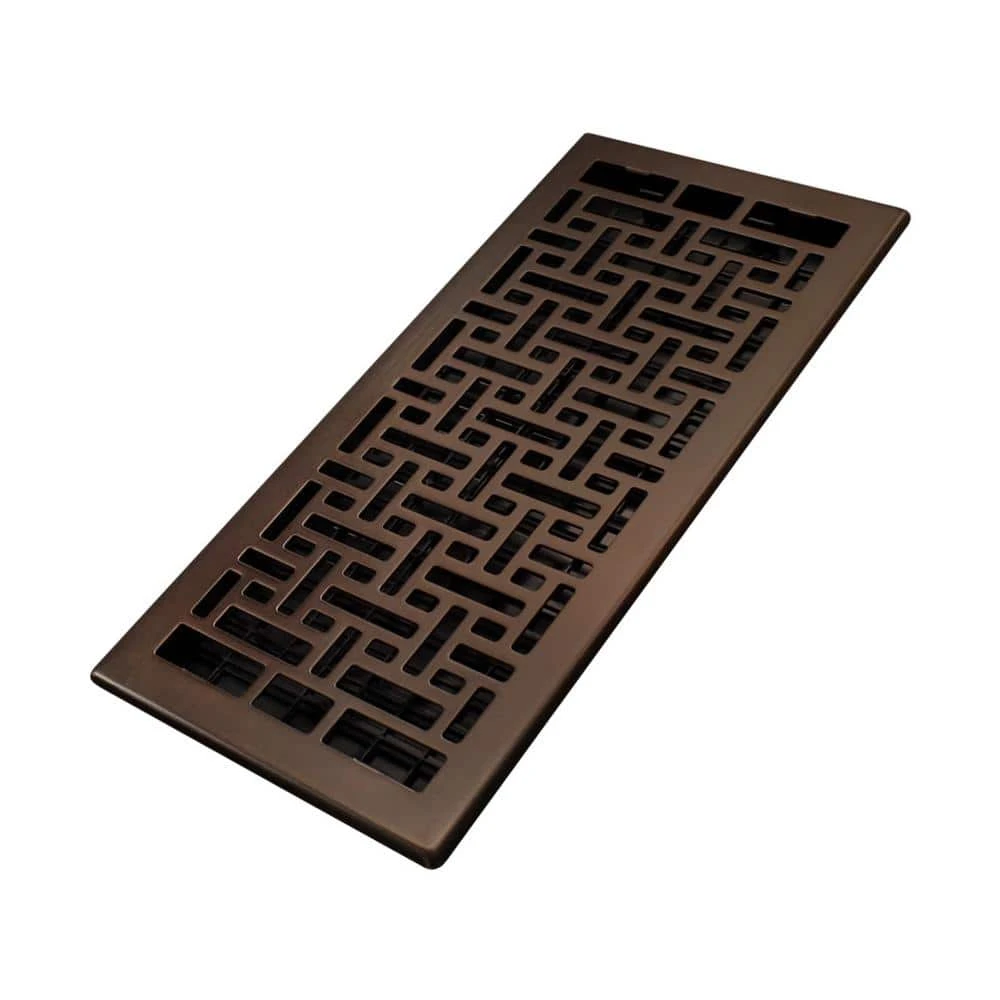 6 In. X 14 In. Oriental Bronze Floor Register 1 6 In. X 14 In. Oriental Bronze Floor Register