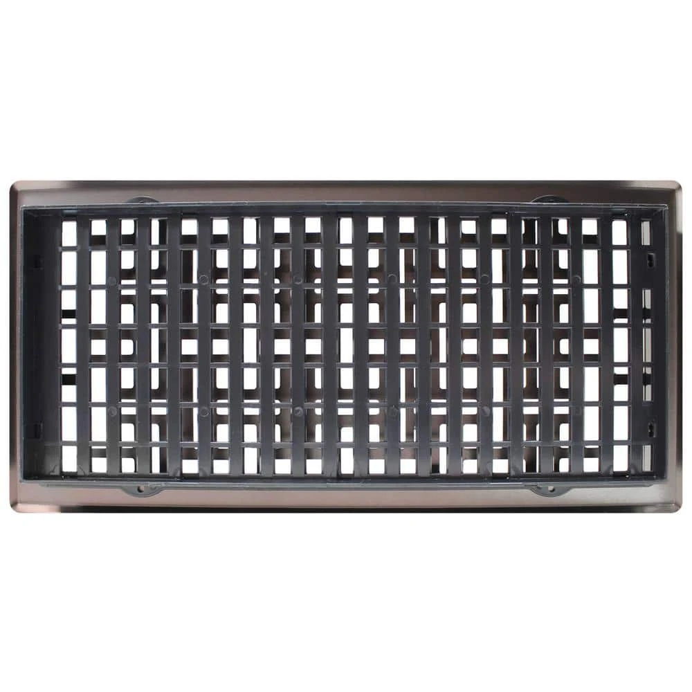 6 In. X 14 In. Oriental Bronze Floor Register 4 6 In. X 14 In. Oriental Bronze Floor Register - Image 4