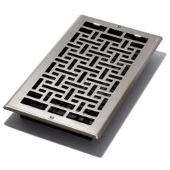 12 In. X 6 In. Oriental Nickel Wall Register