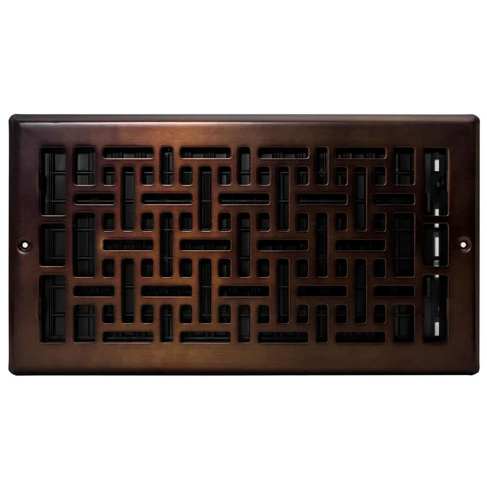 12 In. X 6 In. Oriental Bronze Wall Register 2 12 In. X 6 In. Oriental Bronze Wall Register - Image 2