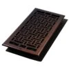 14 In. X 6 In. Oriental Bronze Wall Register