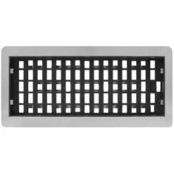 4 In. X 10 In. Oriental Low Profile Steel Plated Nickel 10 4 In. X 10 In. Oriental Low Profile Steel Plated Nickel -Fire Place Store metallics decor grates registers grilles lajh410 nkl 1d 1000