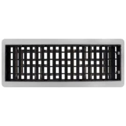 4 In. X 12 In. Oriental Low Profile Steel Plated Nickel 10 4 In. X 12 In. Oriental Low Profile Steel Plated Nickel -Fire Place Store metallics decor grates registers grilles lajh412 nkl 66 1000