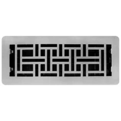 4 In. X 12 In. Oriental Low Profile Steel Plated Nickel 9 4 In. X 12 In. Oriental Low Profile Steel Plated Nickel -Fire Place Store metallics decor grates registers grilles lajh412 nkl a0 1000