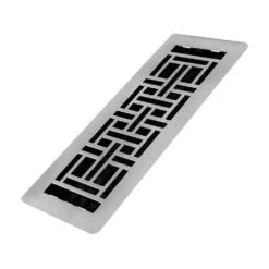 4 In. X 12 In. Oriental Low Profile Steel Plated Nickel 11 4 In. X 12 In. Oriental Low Profile Steel Plated Nickel -Fire Place Store metallics decor grates registers grilles lajh412 nkl c3 1000