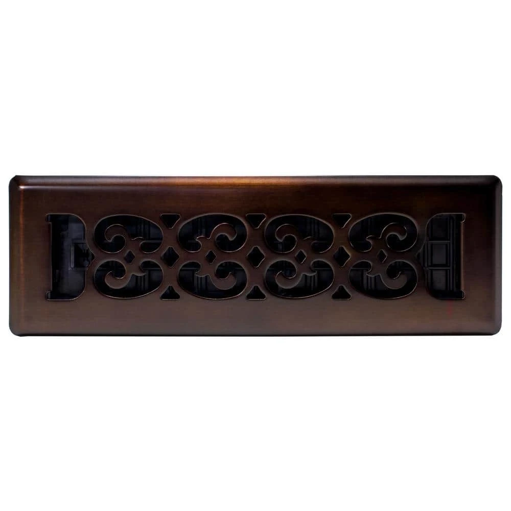 2 In. X 10 In. Scroll Plated Bronze Register 3 2 In. X 10 In. Scroll Plated Bronze Register - Image 3