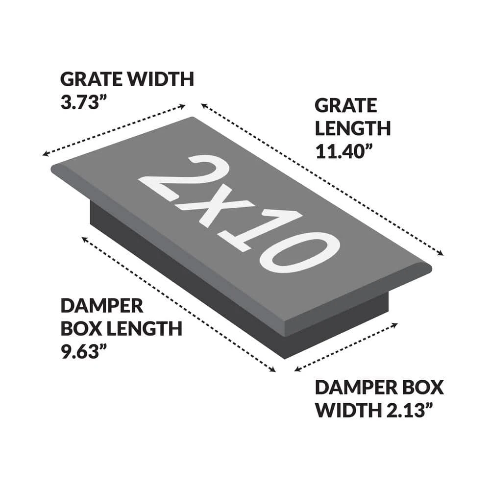2 In. X 10 In. Scroll Plated Bronze Register 4 2 In. X 10 In. Scroll Plated Bronze Register - Image 4