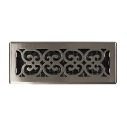 4 In. X 12 In. Steel Floor Register In Brushed Nickel 9 4 In. X 12 In. Steel Floor Register In Brushed Nickel -Fire Place Store metallics decor grates registers grilles sph412 nkl c3 1000