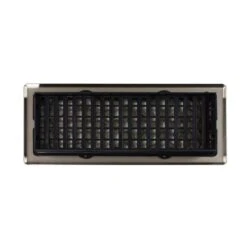 4 In. X 12 In. Steel Floor Register In Brushed Nickel 12 4 In. X 12 In. Steel Floor Register In Brushed Nickel -Fire Place Store metallics decor grates registers grilles sph412 nkl fa 1000