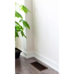 4 In. X 12 In. Scroll Plated Bronze Register -Fire Place Store metallics decor grates registers grilles sph412 rb 31 1000