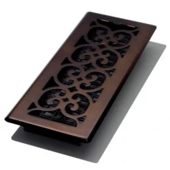 4 In. X 12 In. Scroll Plated Bronze Register