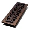 4 In. X 14 In. Scroll Plated Bronze Register