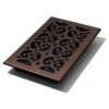 6 In. X 10 In. Scroll Rub Bronze Floor Register