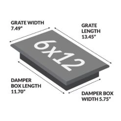 6 In. X 12 In. Scroll Nickel Floor Register -Fire Place Store metallics decor grates registers grilles sph612 nkl c3 1000