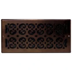 6 In. X 14 In. Scroll Rub Bronze Floor Register 6 6 In. X 14 In. Scroll Rub Bronze Floor Register -Fire Place Store metallics decor grates registers grilles sph614 rb a0 1000