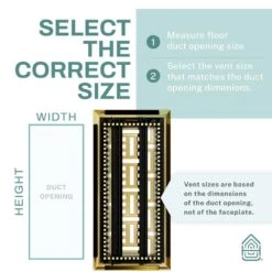 Basketweave 2 X 10 In. Decorative Floor Register Vent With Mesh Cover Trap, Polished Brass 9 Basketweave 2 X 10 In. Decorative Floor Register Vent With Mesh Cover Trap, Polished Brass -Fire Place Store metallics home intuition registers grilles bwfv210pb 4f 1000