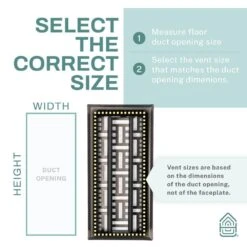 Basketweave 4 In. X 10 In. Decorative Floor Register Vent With Mesh Cover Trap, Satin Nickel -Fire Place Store metallics home intuition registers grilles bwfv410sn 4f 1000