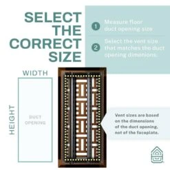 Basketweave 12 In. X 4 In. Decorative Floor Register Vent With Mesh Cover Trap In Oiled Bronze -Fire Place Store metallics home intuition registers grilles bwfv412br 4f 1000