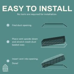 Victorian Scroll 2 In. X 14 In. Decorative Floor Register Vent With Mesh Cover Trap, Satin Nickel -Fire Place Store metallics home intuition registers grilles vtfv214sn fa 1000