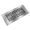 Low Profile 10 In. X 4 In. Steel Floor Register In Silver Woven Pattern (1-Pack)