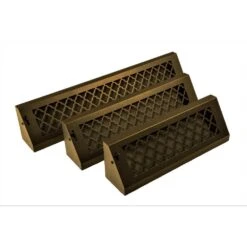 Tuscan, 15 In., Oil Rubbed Bronze/Powder Coat, Steel Baseboard Vent With Damper -Fire Place Store metallics steelcrest registers grilles btu15bbsorb 1f 1000