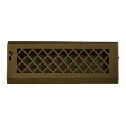 Tuscan, 15 In., Oil Rubbed Bronze/Powder Coat, Steel Baseboard Vent With Damper -Fire Place Store metallics steelcrest registers grilles btu15bbsorb c3 1000