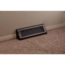 Tuscan, 18 In., Oil Rubbed Bronze/Powder Coat, Steel Baseboard Vent With Damper -Fire Place Store metallics steelcrest registers grilles btu18bbsorb fa 1000